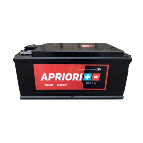 Аккумулятор APRIORI  6 СТ конус плоская 190 4(-+)