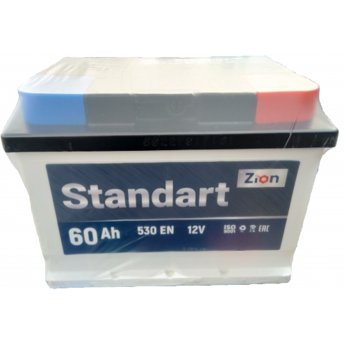Аккумулятор ZION STANDART  6 СТ низкий 60 0(R+)