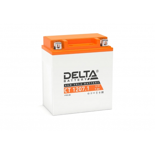 Аккумулятор Delta  CT 1207.1 7 А 0(R+)