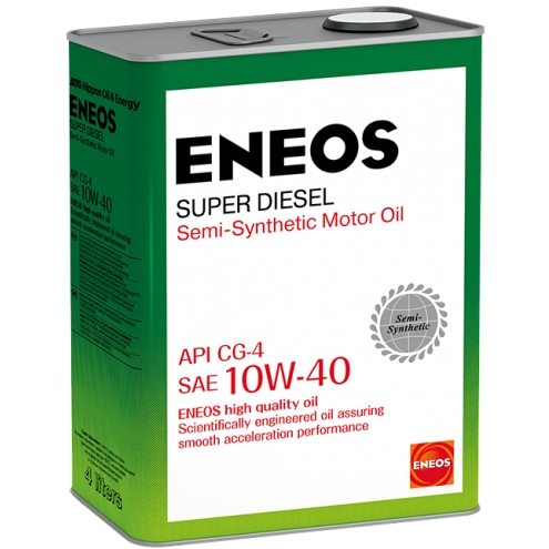 Масло моторное полусинтетическое ENEOS SUPER Diesel Semi-synthetic 10W-40 4