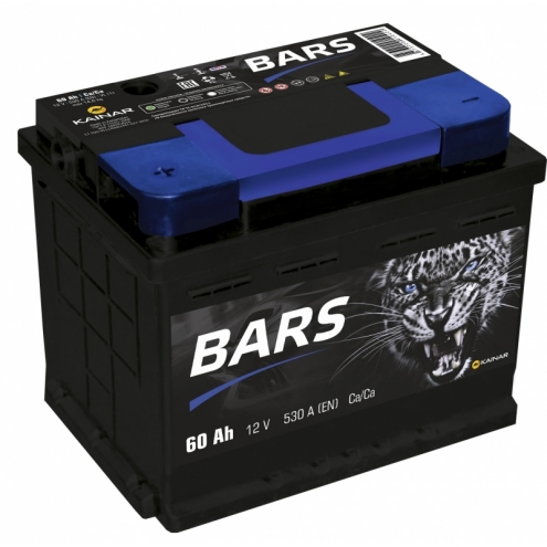 Аккумулятор BARS  6 СТ 60 0(R+)
