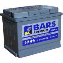 Аккумулятор BARS  Premium 6 СТ  60 0(R+) Аккумулятор BARS  Premium 6 СТ  60 0(R+)