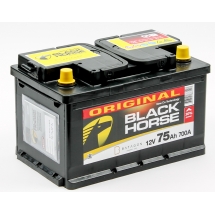 Аккумулятор BLACK HORSE  6 СТ  75 1(L+) Аккумулятор BLACK HORSE  6 СТ  75 1(L+)