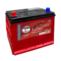 Аккумулятор E-LAB  ASIA  6СТ  75 0(R+)