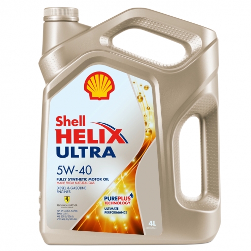 Масло моторное синтетическое SHELL  Helix Ultra 5W-40 4
