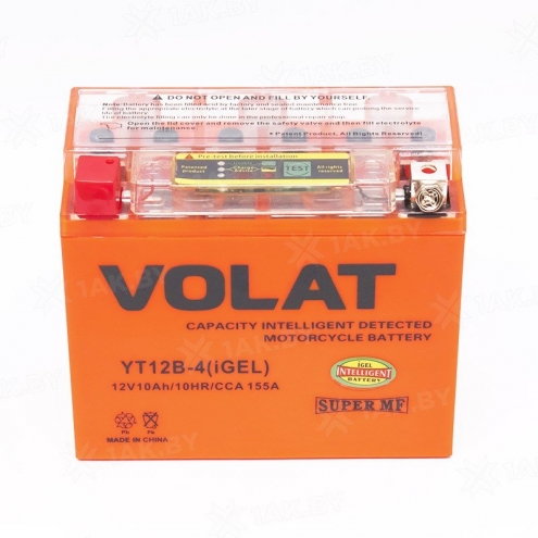 Аккумулятор VOLAT iGEL YT12B-4 10 1(L+)