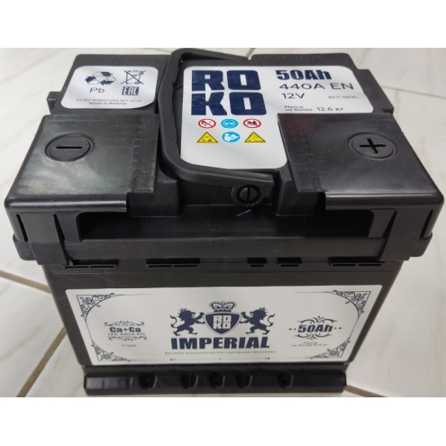 Аккумулятор ROKO  IMPERIAL 6 СТ  50 1(L+)
