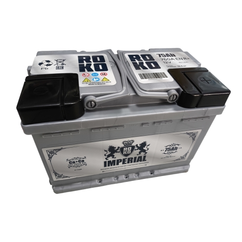 Аккумулятор ROKO  IMPERIAL 6 СТ  75 0(R+)