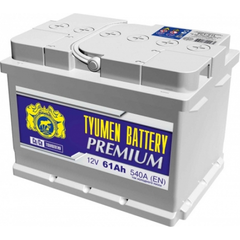 Аккумулятор Тюмень Premium  низкий 6СТ 62 0(R+)
