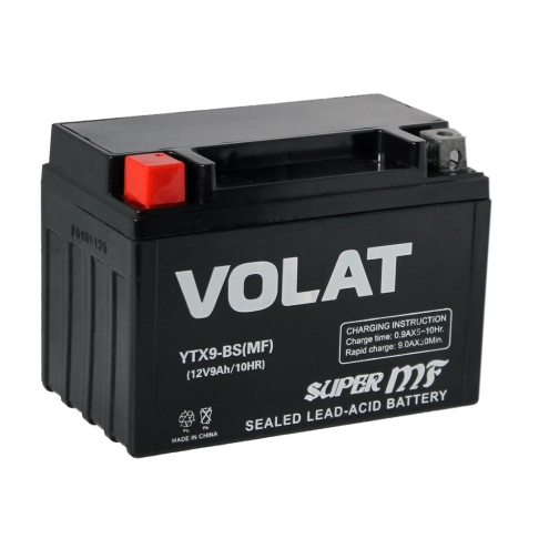 Аккумулятор VOLAT  YTX9-BS (MF) 9 1(L+)