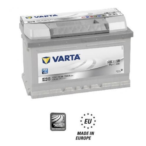 Аккумулятор VARTA  SD 6СТ (E 38) (574 402) низк. 74 0(R+)