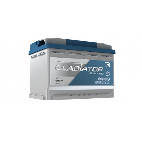 Аккумулятор Gladiator dynamic  6 СТ 77 0(R+)