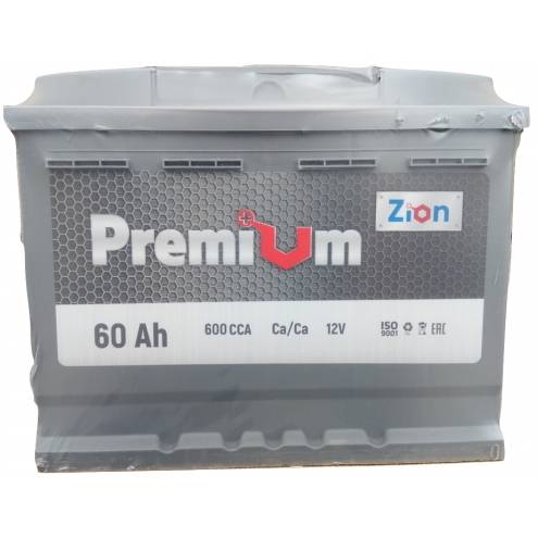 Аккумулятор ZION PREMIUM  6 СТ 60 1(L+)