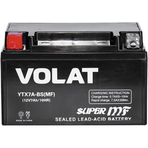 Аккумулятор VOLAT  YTX7A-BS (MF) 7 1(L+)