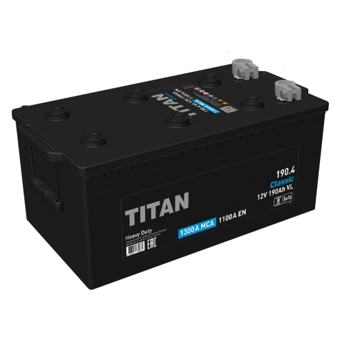 Аккумулятор TITAN  Classic болт 190 4(-+)