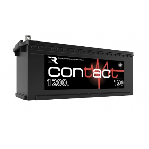 Аккумулятор CONTACT  6 СТ болт 190 4(-+)