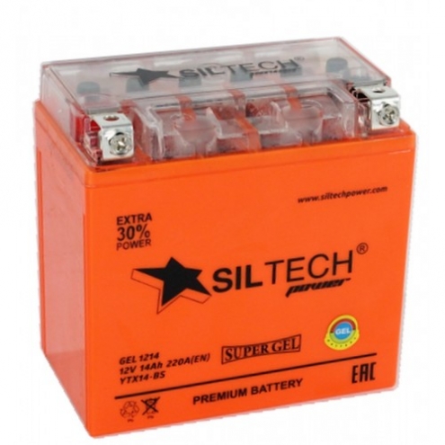 Аккумулятор SILTECH GEL YTX14-BS 12V14 1(L+)