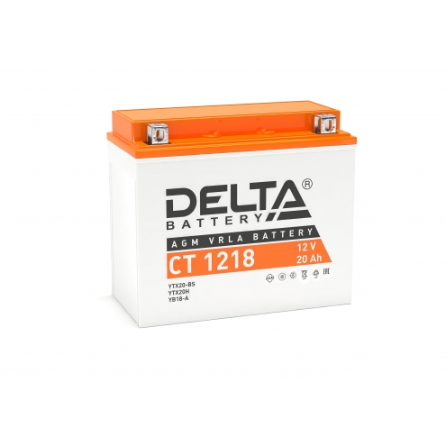 Аккумулятор Delta  CT 1218 20 А 1(L+)