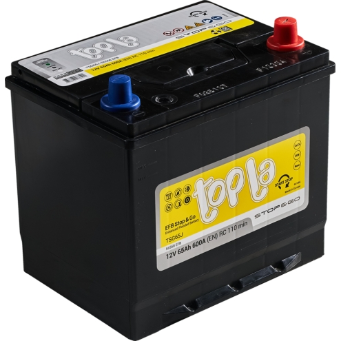 Аккумулятор TOPLA EFB STOP&GO  65 JIS 0(R+)