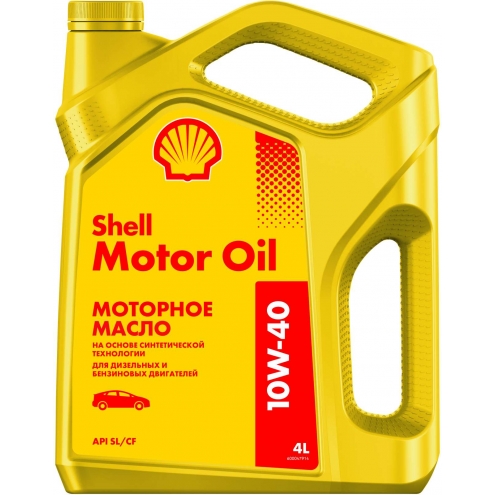 Масло моторное полусинтетическое SHELL  Motor Oil 10W-40 4