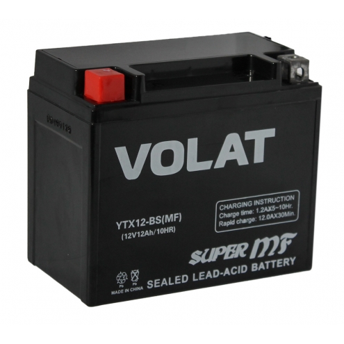 Аккумулятор VOLAT  YTX12-BS (MF) 12 1(L+)