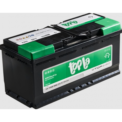 Аккумулятор TOPLA AGM STOP&GO  105 0(R+)