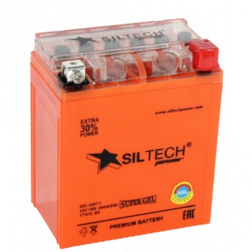 Аккумулятор SILTECH GEL 1207.1 YTX7L-BS 12V7 0(R+)