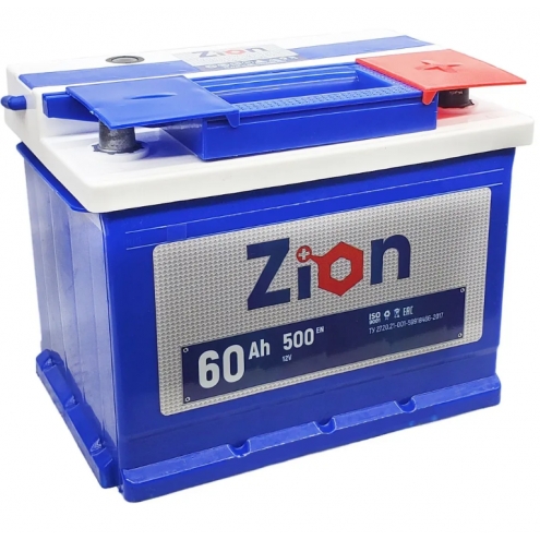 Аккумулятор ZION  (Е) 6 СТ  60 0(R+)