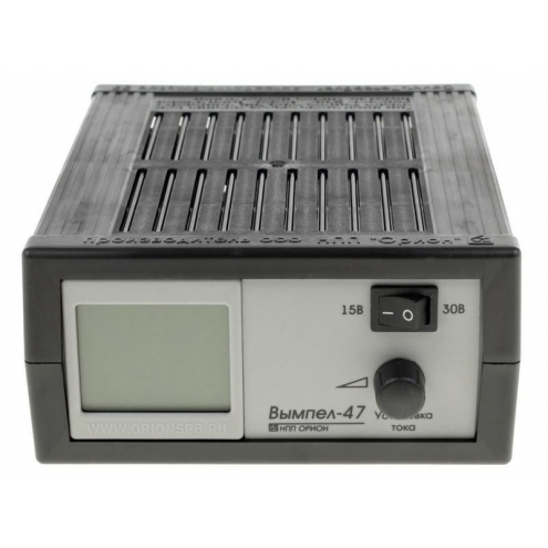 Зарядное устройство автомат ВЫМПЕЛ -47 (0-20А, 15/30В, сегментный ЖК индикатор)