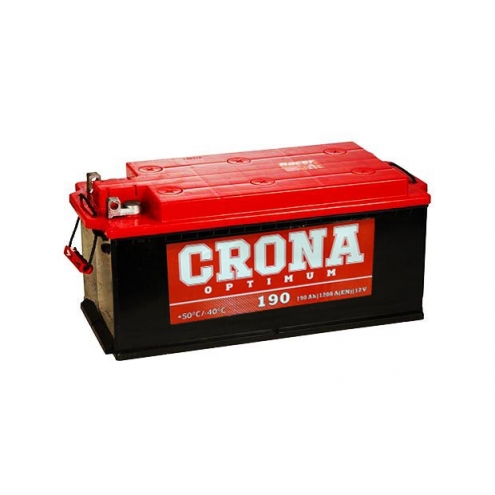 Аккумулятор CRONA  6 СТ болт (камина)  190 4(-+)