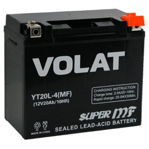 Аккумулятор VOLAT  YT20L-4 (MF) 20 0(R+)