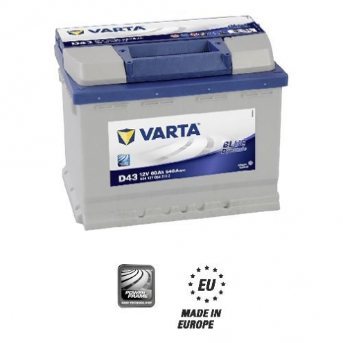 Аккумулятор VARTA  BD 6СТ (560 127) 60 1(L+)