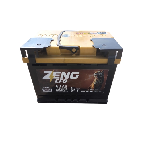 Аккумулятор Zeng EFB 6 СТ  60 0(R+)