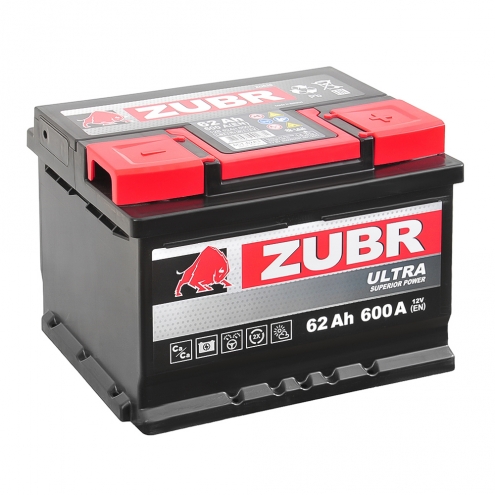 Аккумулятор ZUBR  Ultra  62 0(R+)