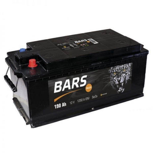 Аккумулятор BARS  6 СТ конус (камина)  190 4(-+)