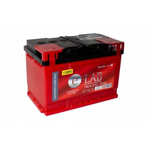 Аккумулятор E-LAB  6 СТ  75 0(R+)