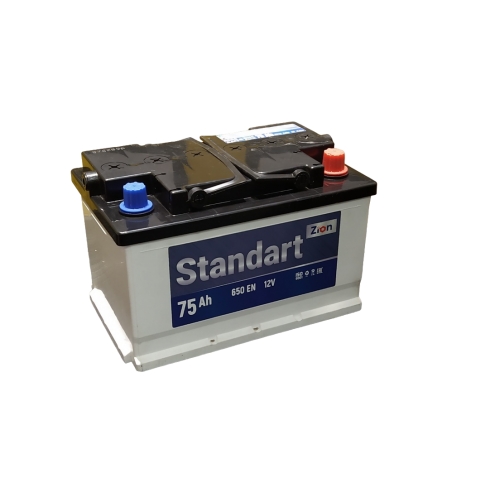 Аккумулятор ZION  Standart 6 СТ низкий  75 0(R+)