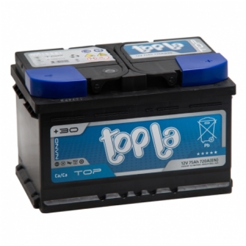 Аккумулятор TOPLA  Top Sealed 6СТ 75 0(R+)