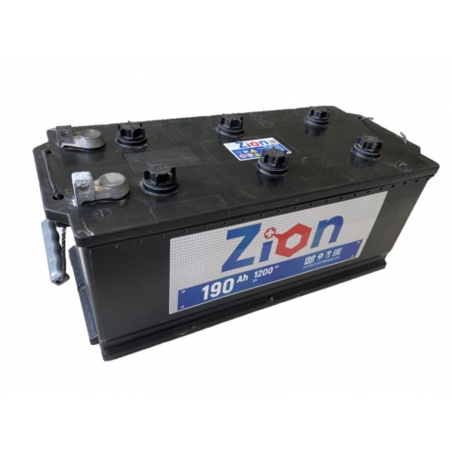 Аккумулятор ZION  6 СТ болт плоская  190 4(-+)