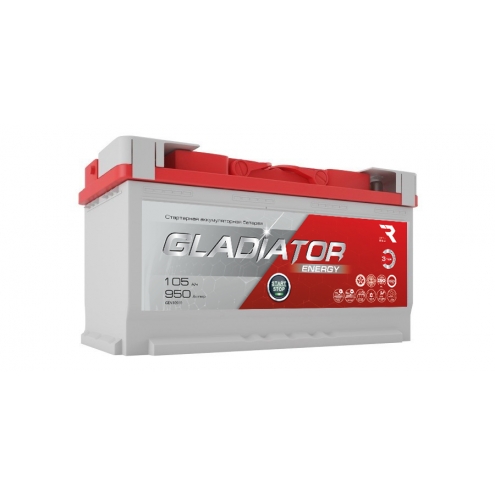 Аккумулятор Gladiator Energy  6 СТ 105 0(R+)