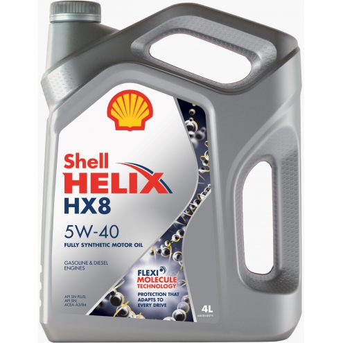 Масло моторное синтетическое SHELL  Helix HX 8 5W-40 4