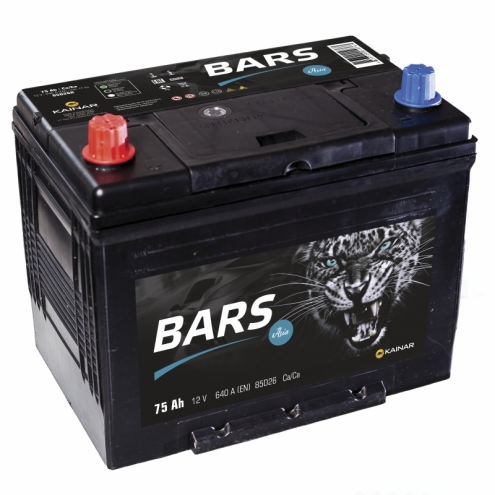 Аккумулятор BARS  JIS 75 0(R+)