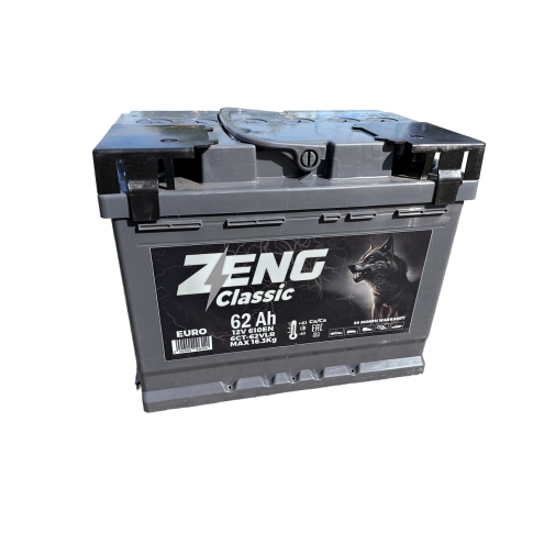 Аккумулятор Zeng Classic  6 СТ  62 0(R+)