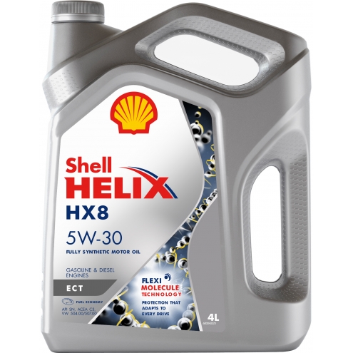 Масло моторное синтетическое SHELL  Helix HX 8 ECT 5W-30 4