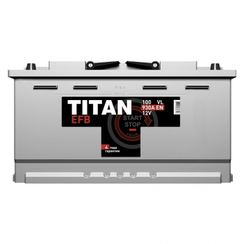 Аккумулятор TITAN  EFB  100 1(L+)