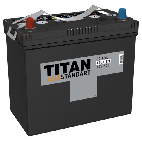 Аккумулятор TITAN  Asia Standart 50 1(L+)