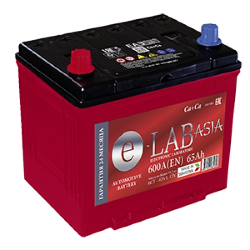 Аккумулятор E-LAB  ASIA  6СТ 65 1(L+)