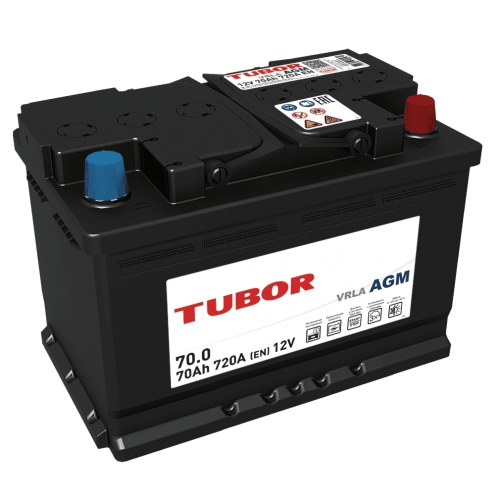 Аккумулятор TUBOR  AGM 70 0(R+)