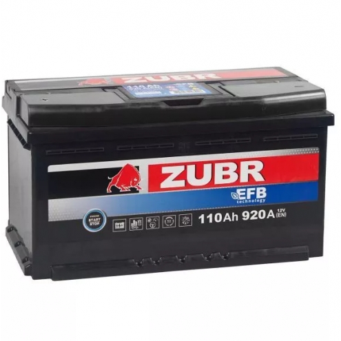 Аккумулятор ZUBR  EFB 110 0(R+)