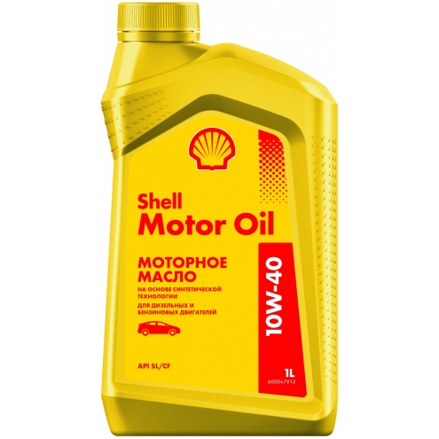 Масло моторное полусинтетическое SHELL  Motor Oil 10W-40 1